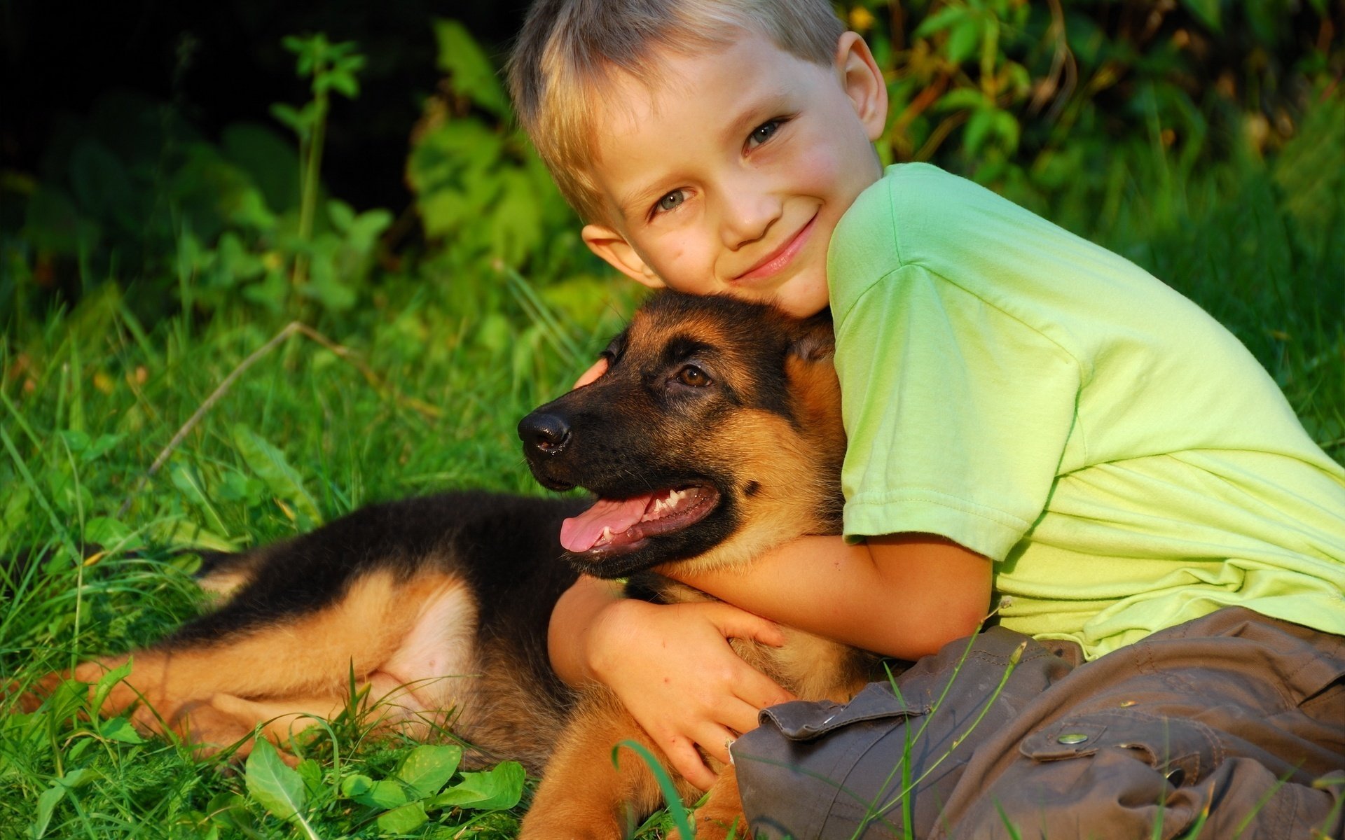 friendship without consequences boy dog friendship look animals dogs woof-woof-ry-ry face puppy friends child friend hug