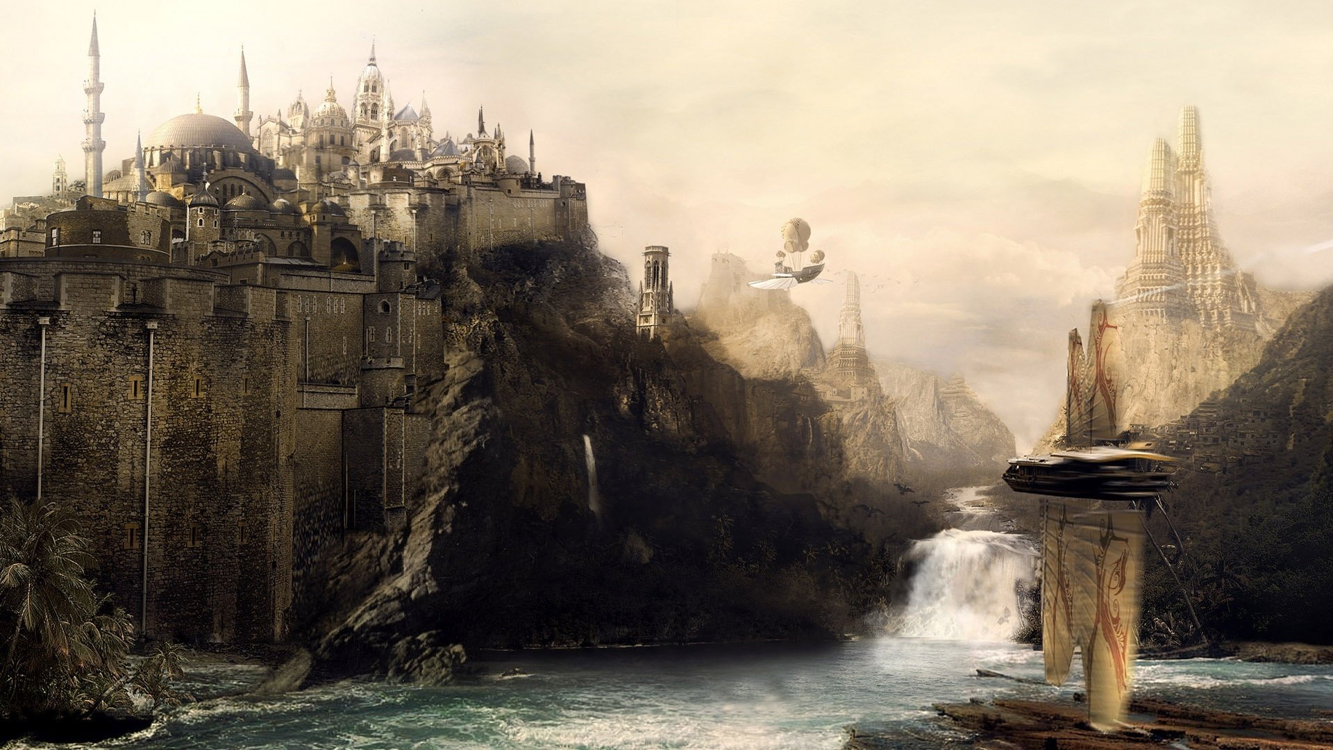 city on a rock river castle