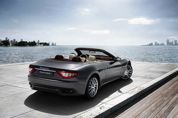 Cool mazaretti on the background of a pond