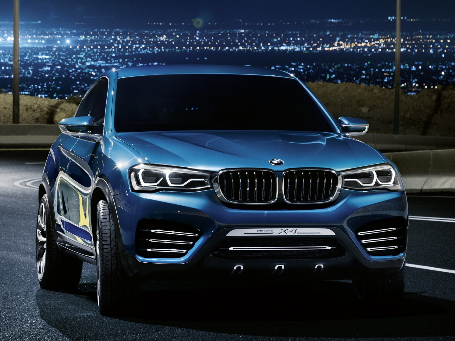 bmw x4 concept powerful front headlights bmw