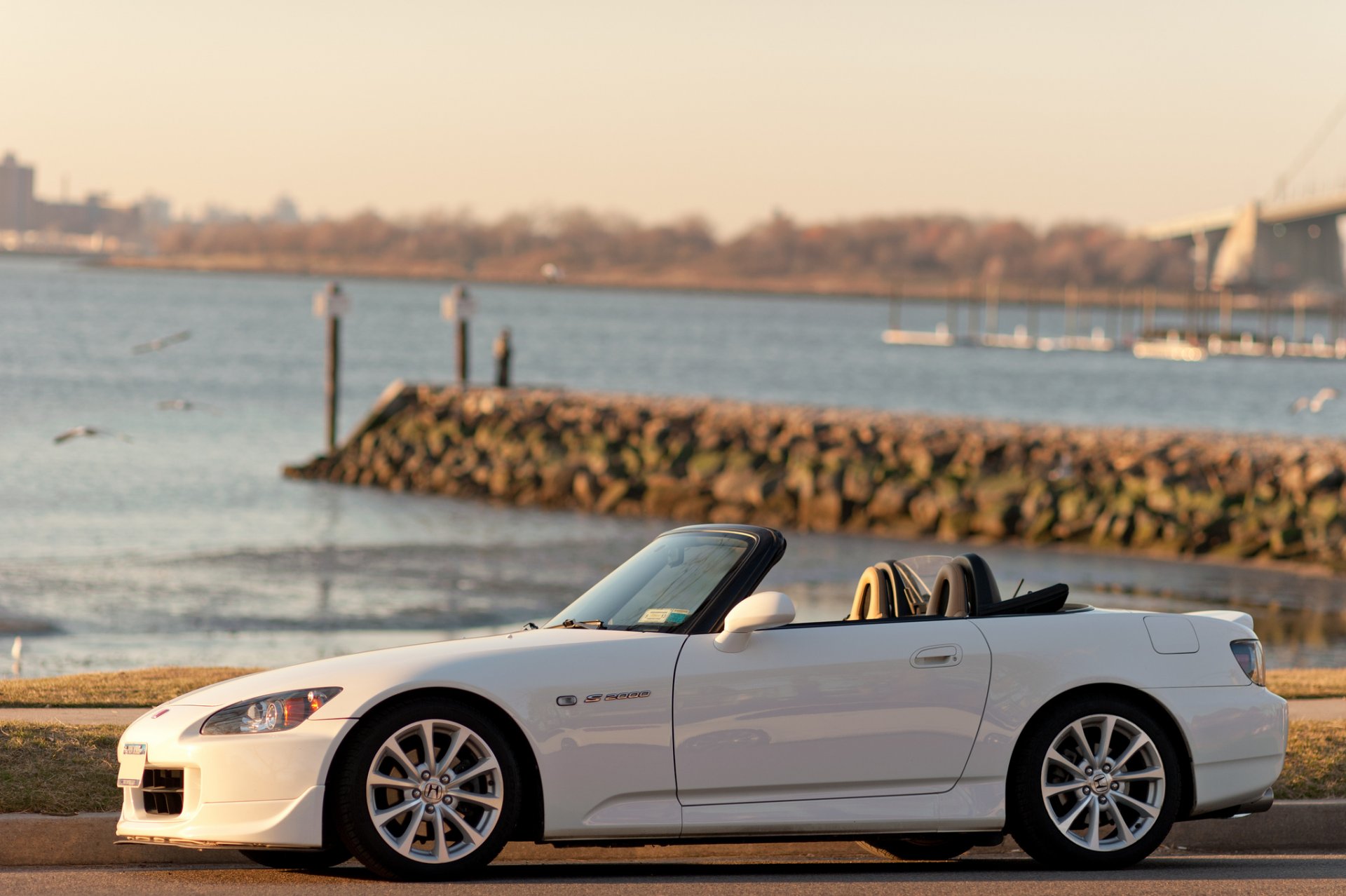 honda s2000 white cabrio