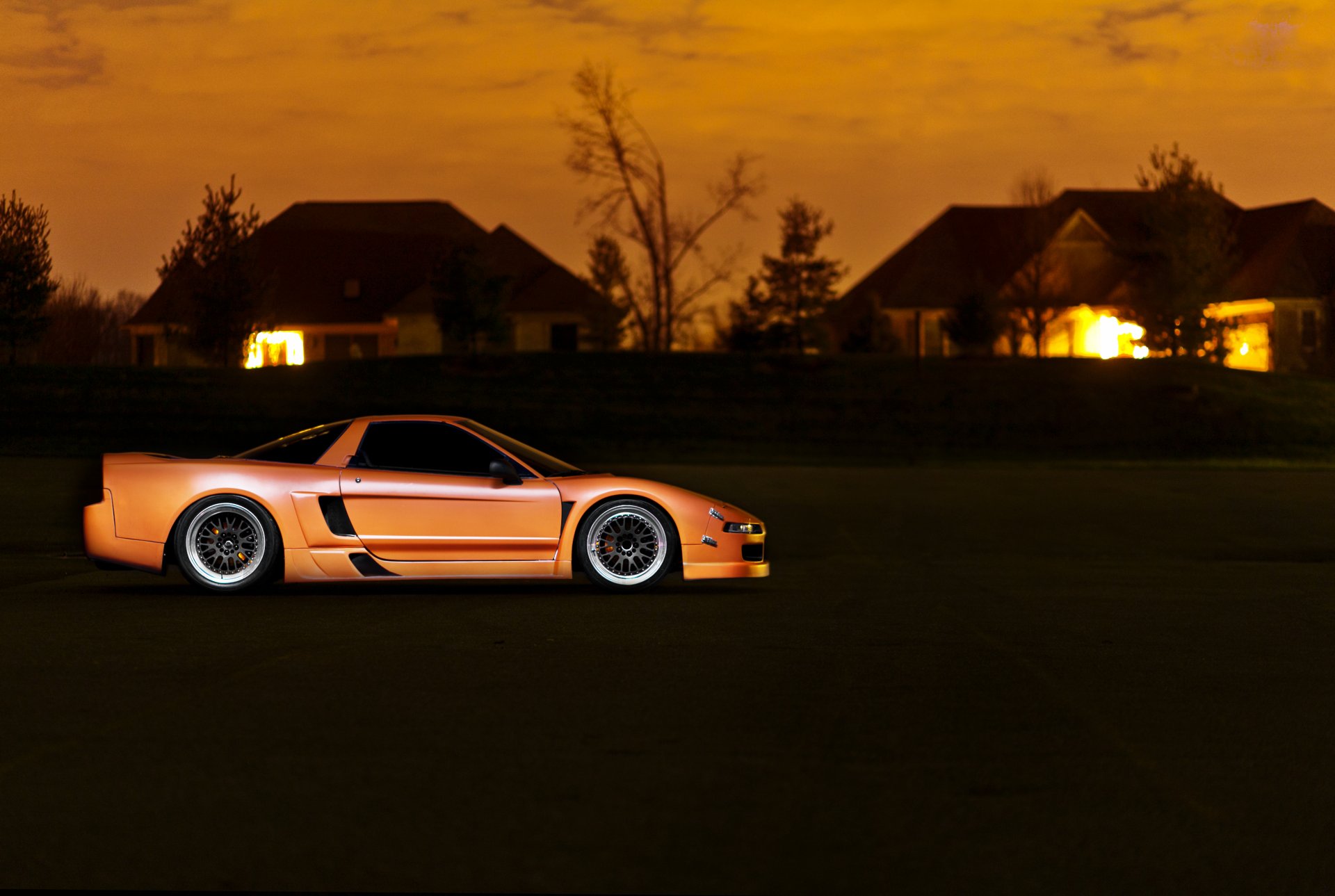 acura honda nsx orange acura honda orange houses sunset