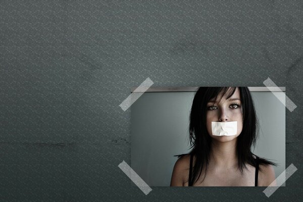 Girl s nose painting hair