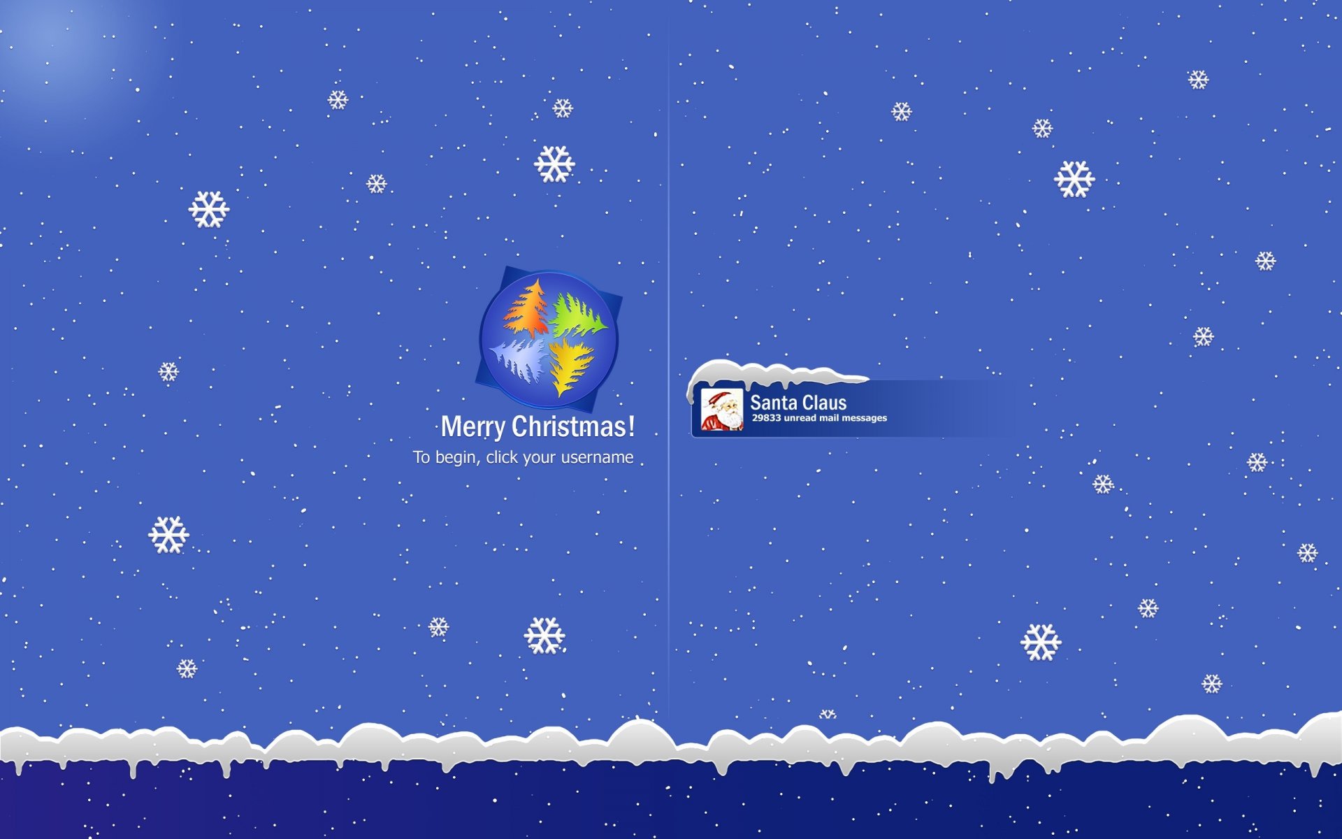 new year christmas saver logo snow snowflake