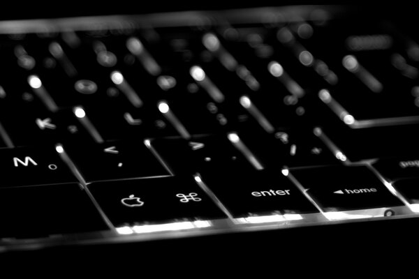 Photo of a black keyboard with a blurry background
