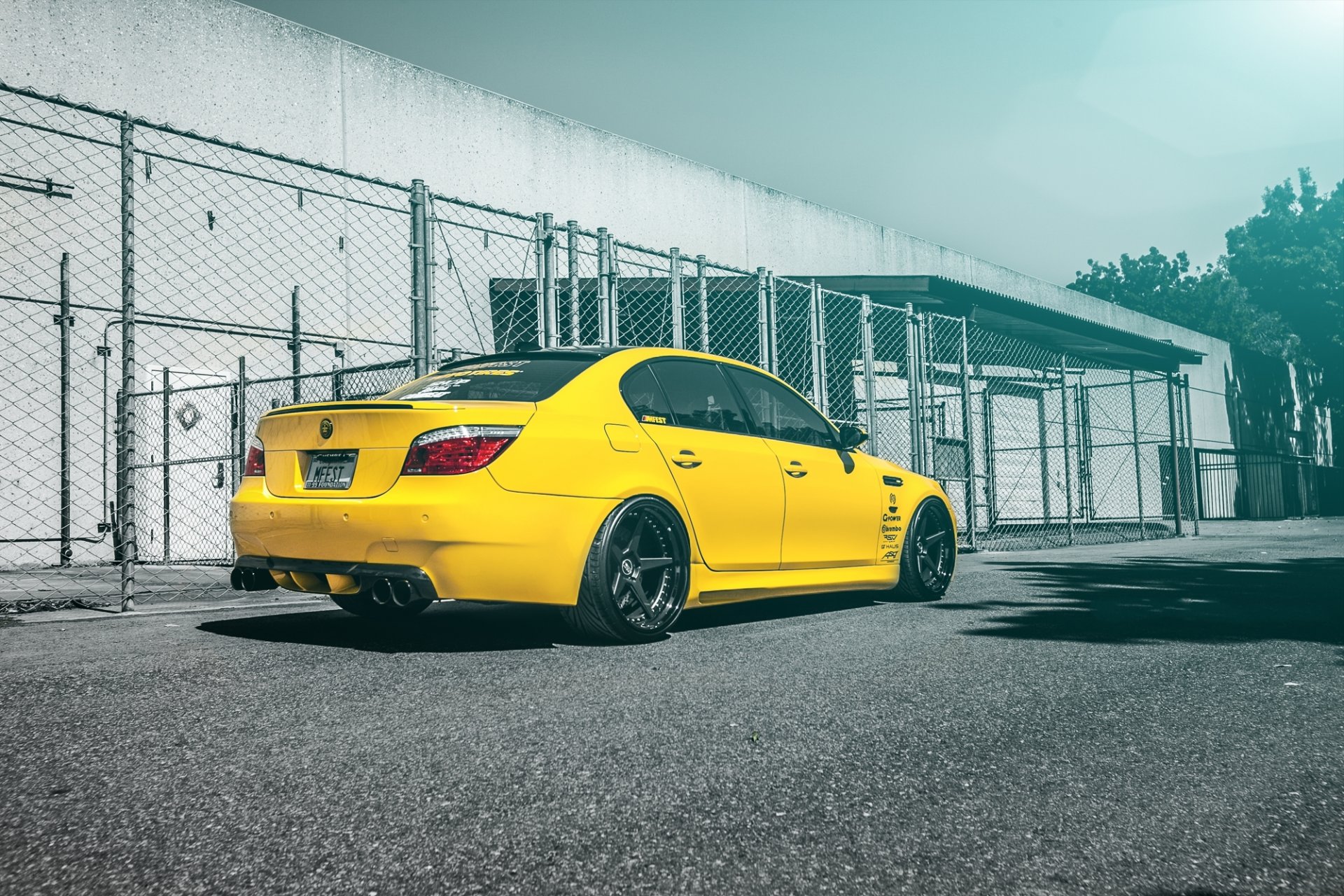 bmw m5 e60 yellow bmw tuning rim