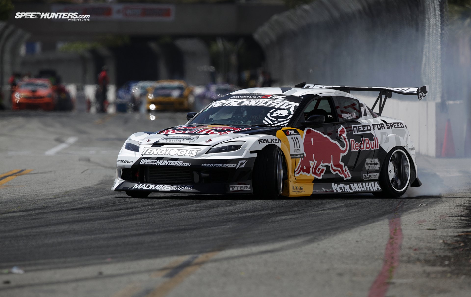 mazda rx-8 drift red bull formula drift long beach speedhunter