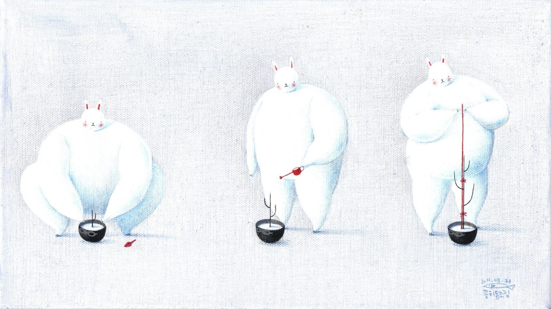 illustrated moon flower