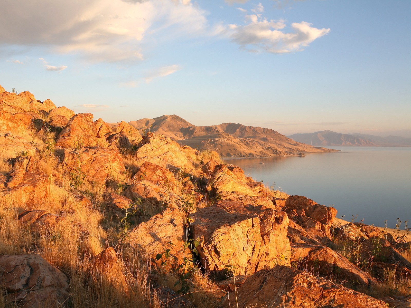 clouds sky lake mining