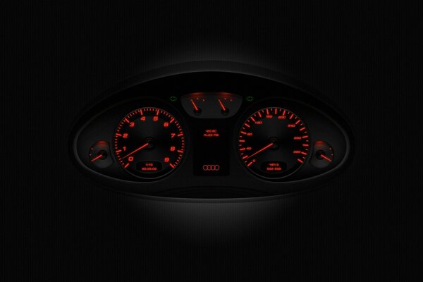 Drop the red arrow of the speedometer