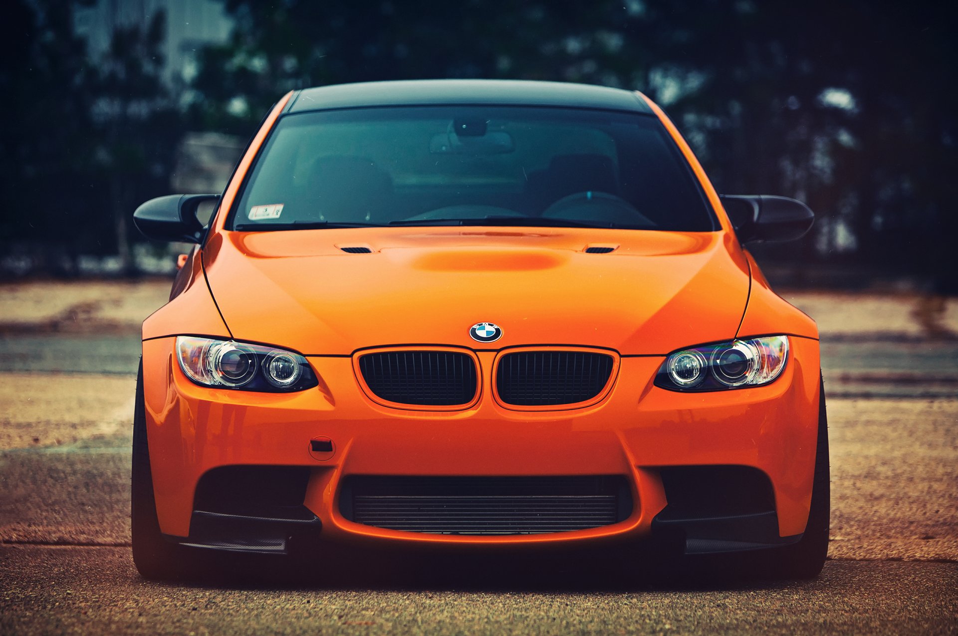 bmw m3 orange view