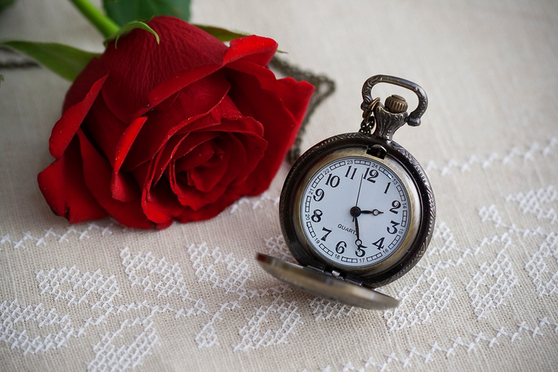 flower rose clock time dial rose times set