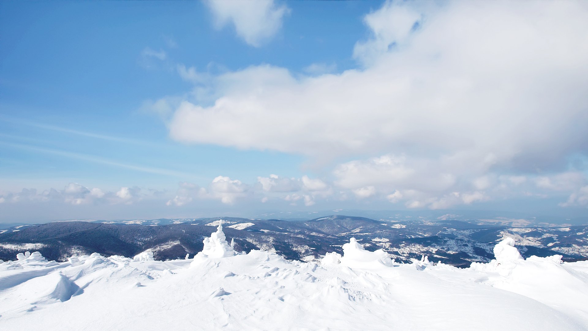 nature winter snow drifts mountain sky clouds wallpapers wallpaper nature