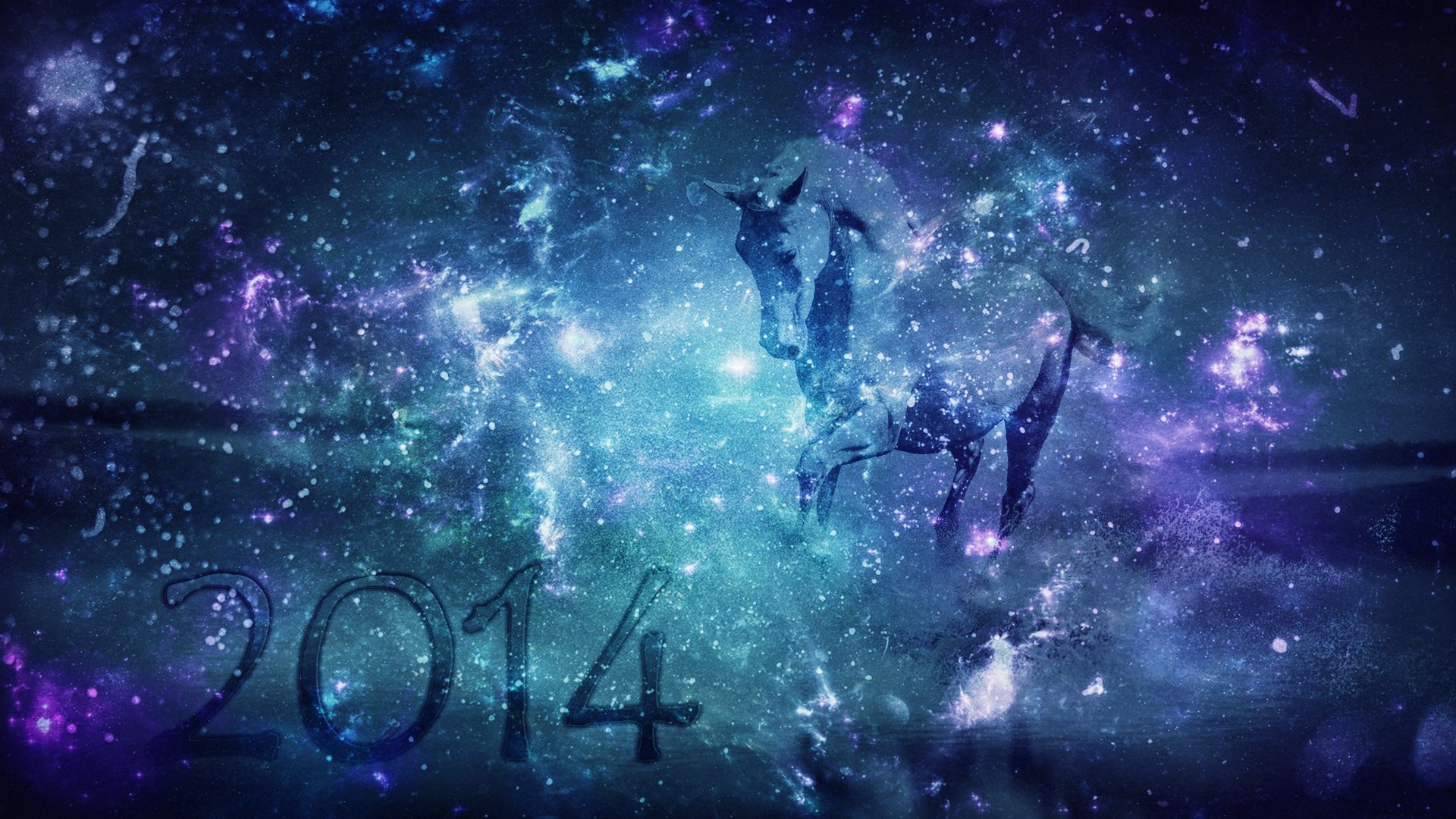 horse new year space space