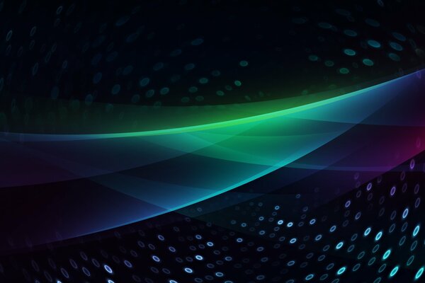 Colored stripes and drops on a dark background