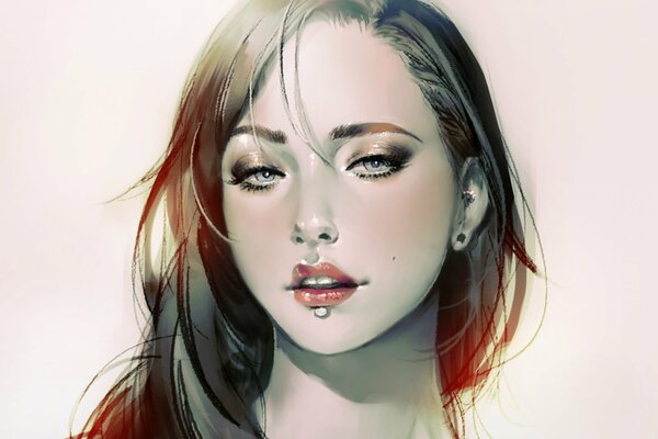 Portrait of a girl with a refined look