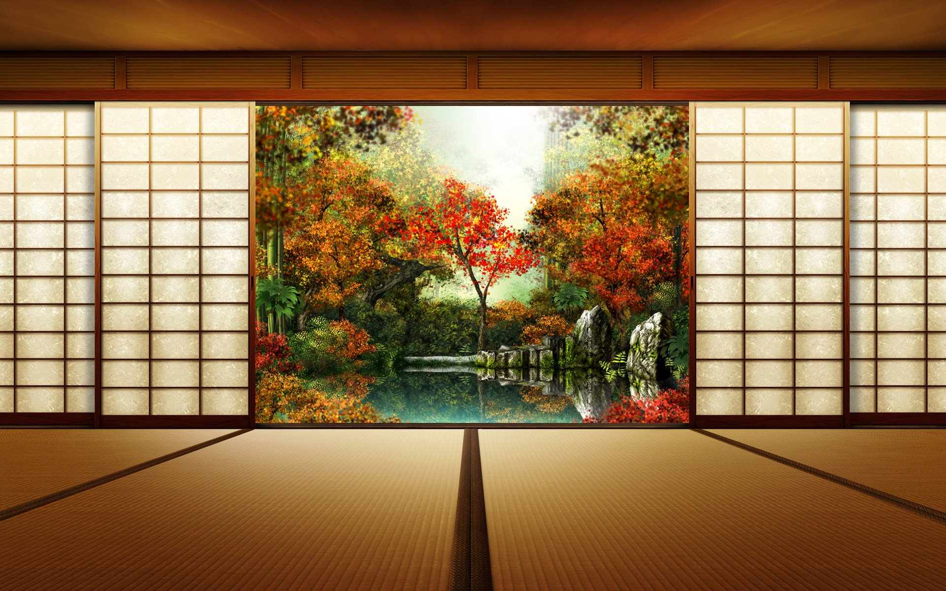 autumn japan door