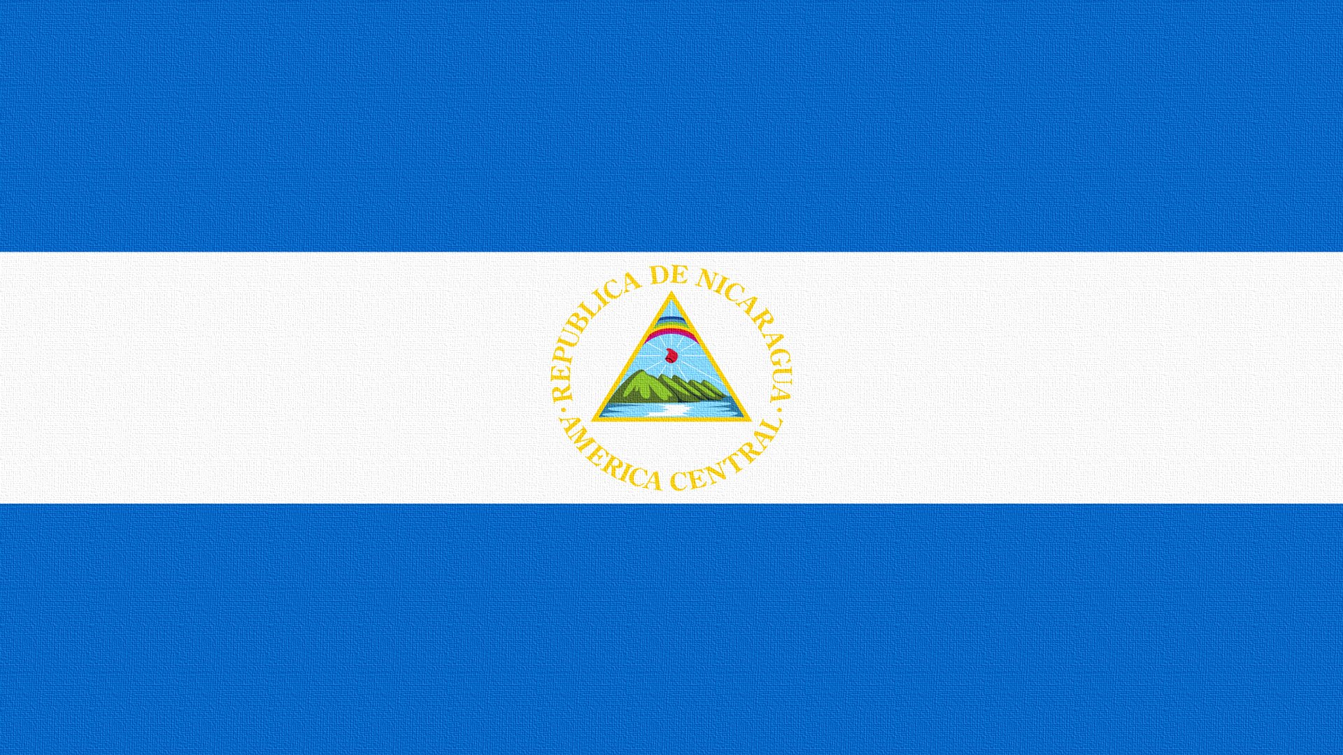 flag nicaragua coat of arm