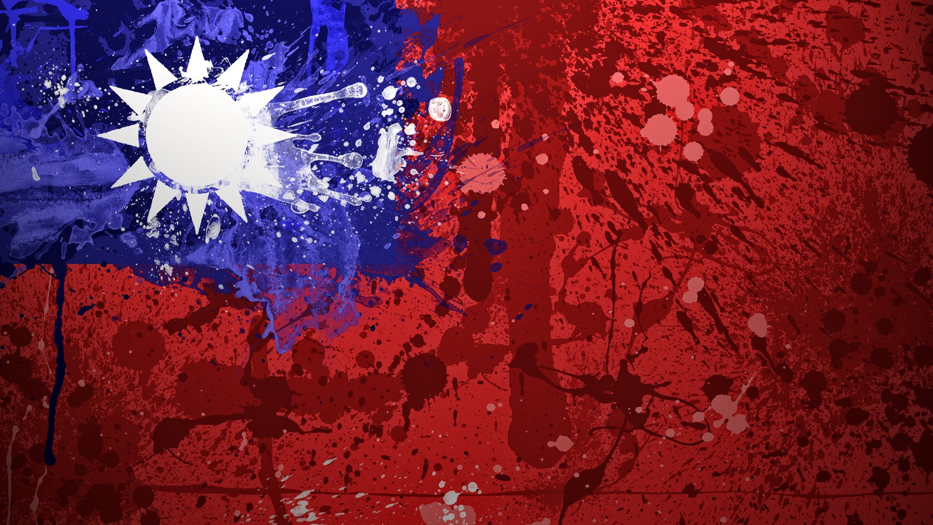 flag republic of china republic of china taiwan flag paint