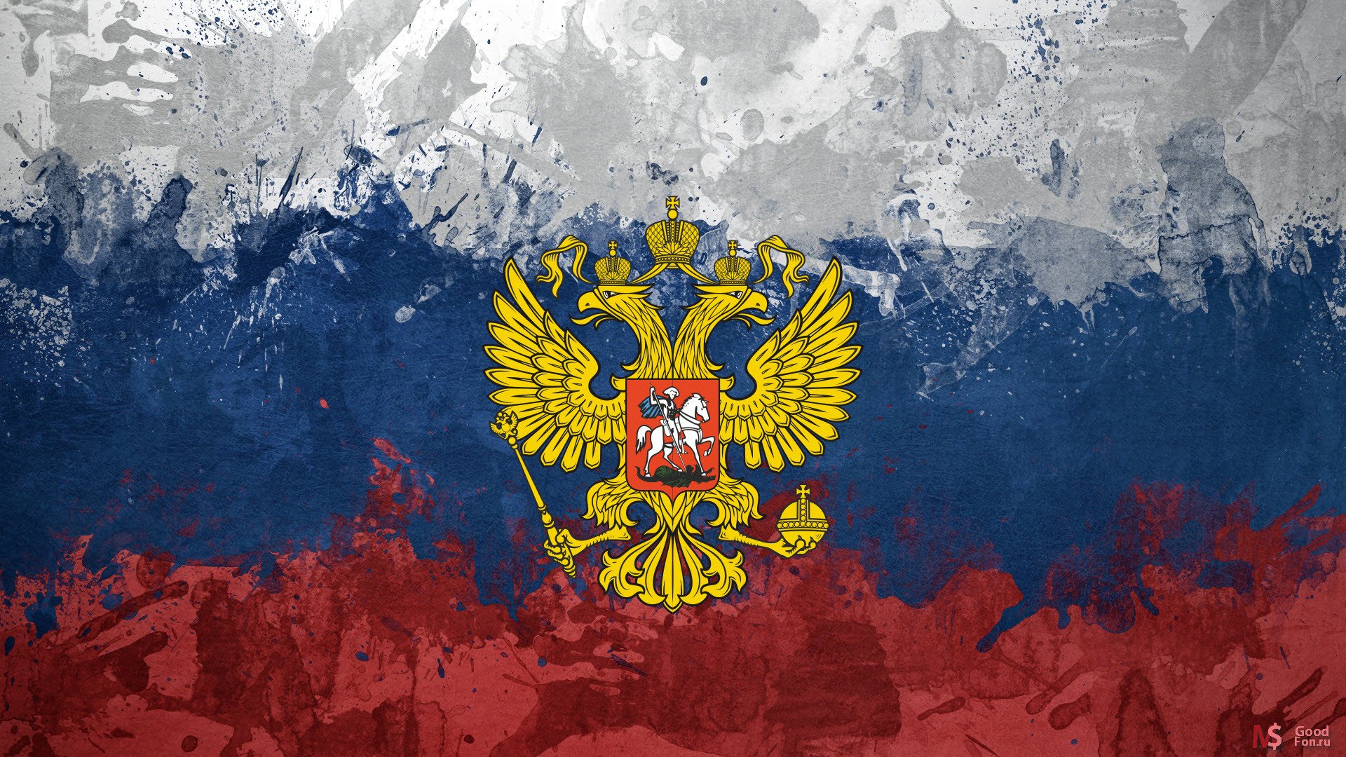 russia flag tricolor coat of arms eagle himself made =