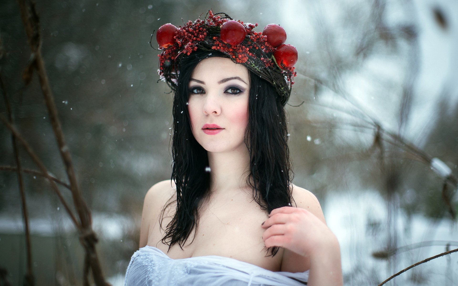 girl portrait winter