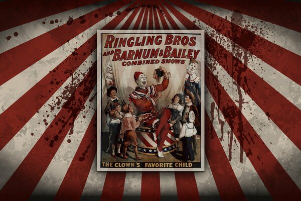 Poster of the new horror movie with clowns