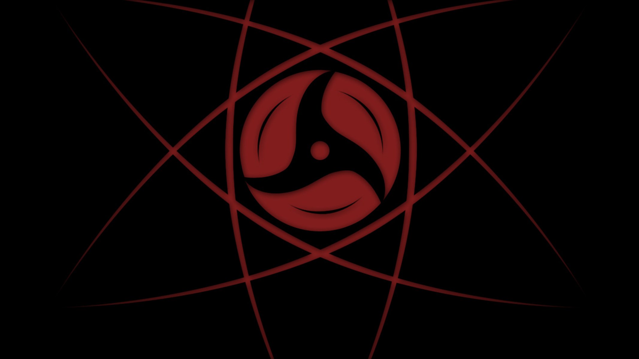 anime naruto sharingan black background