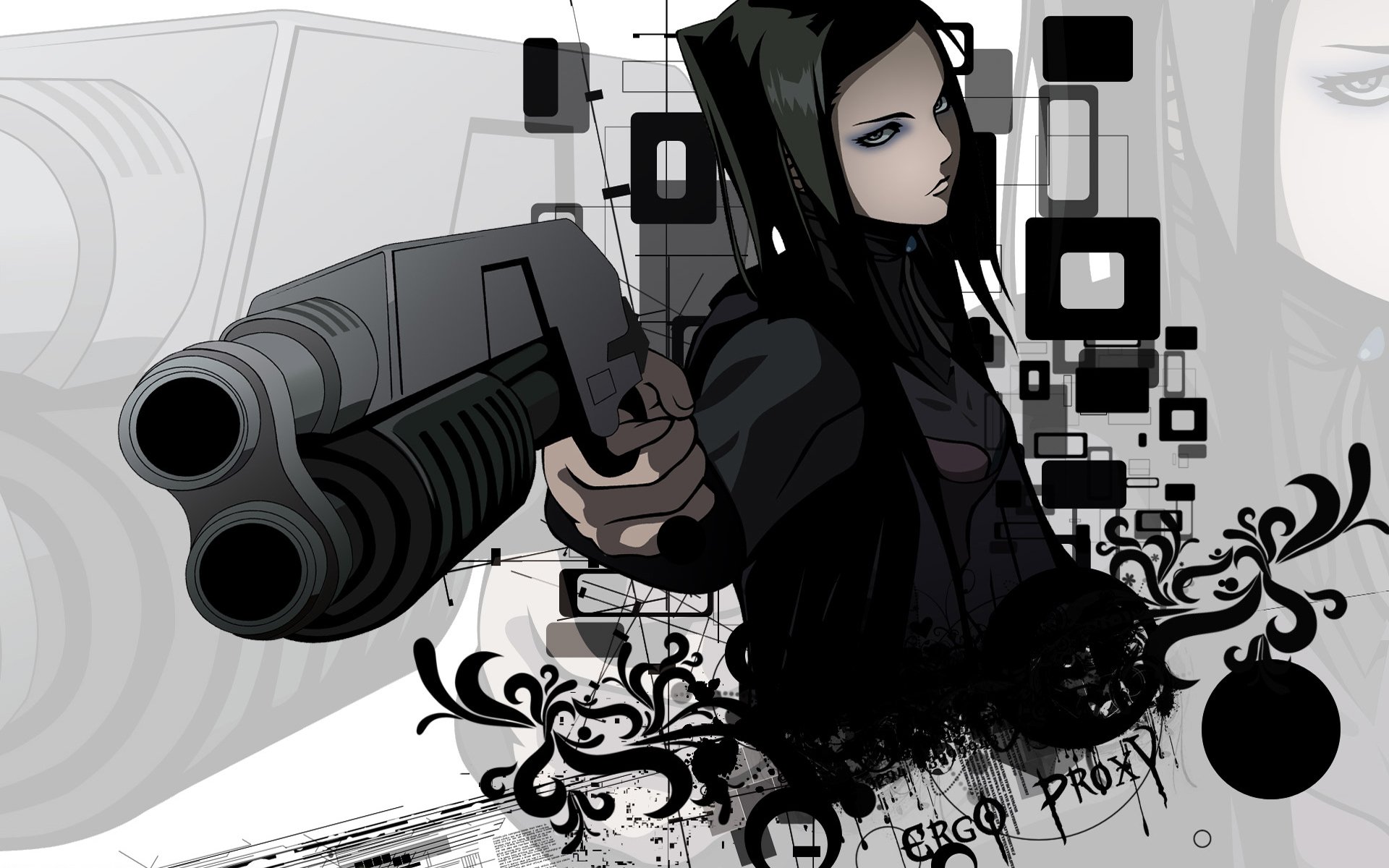 ergo proxy re-l mayer weapon background