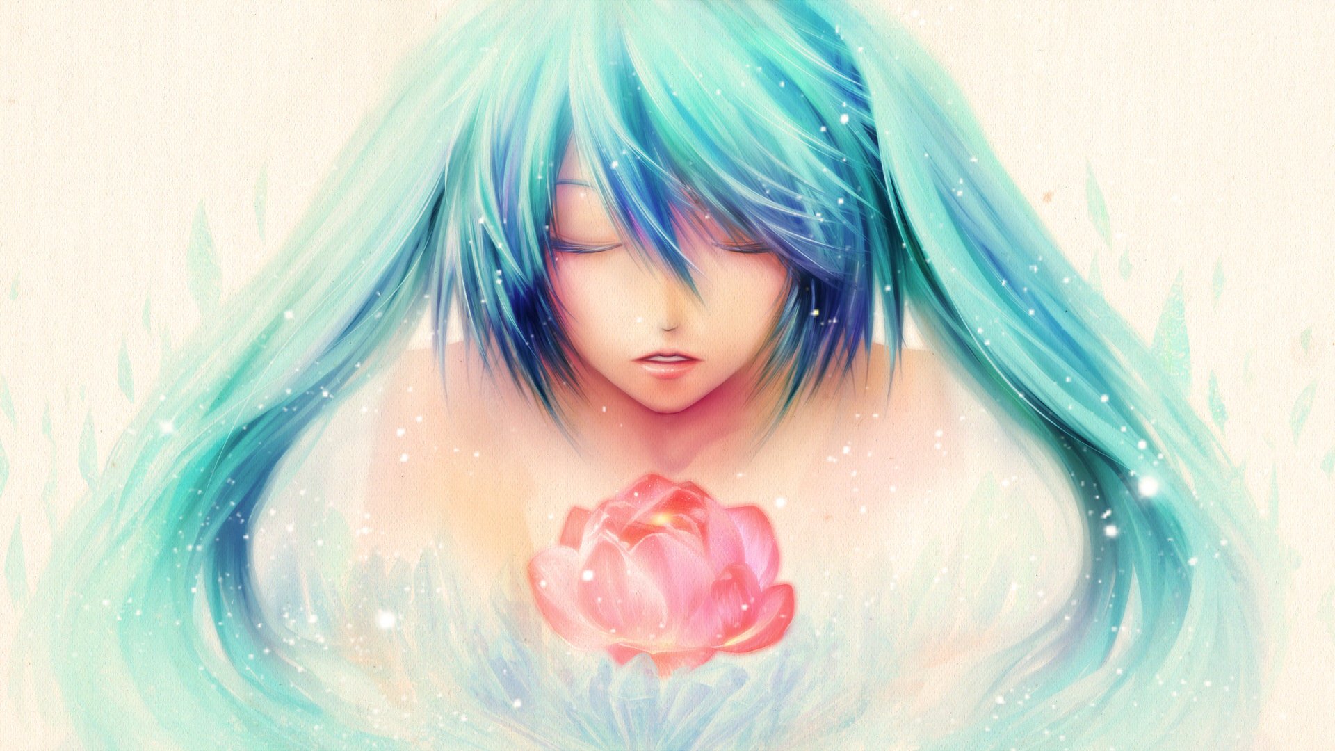 picture hatsune miku vocaloid flower hair