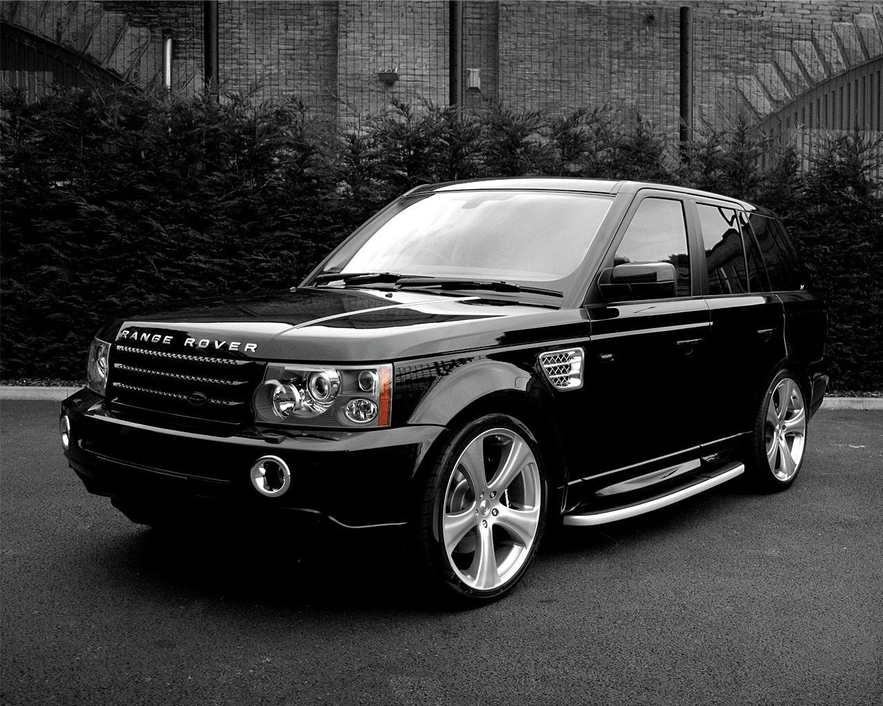 land rover suv jeep black and white