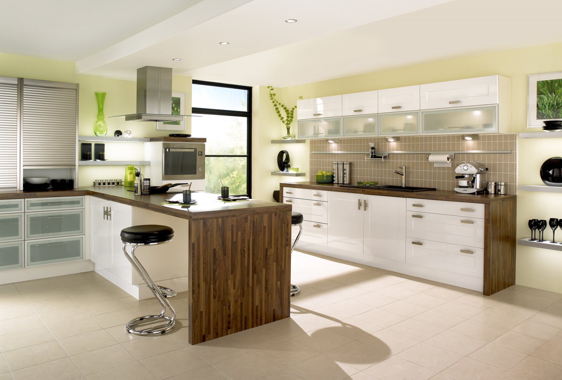 interior style design house villa kitchen white kitchen designing