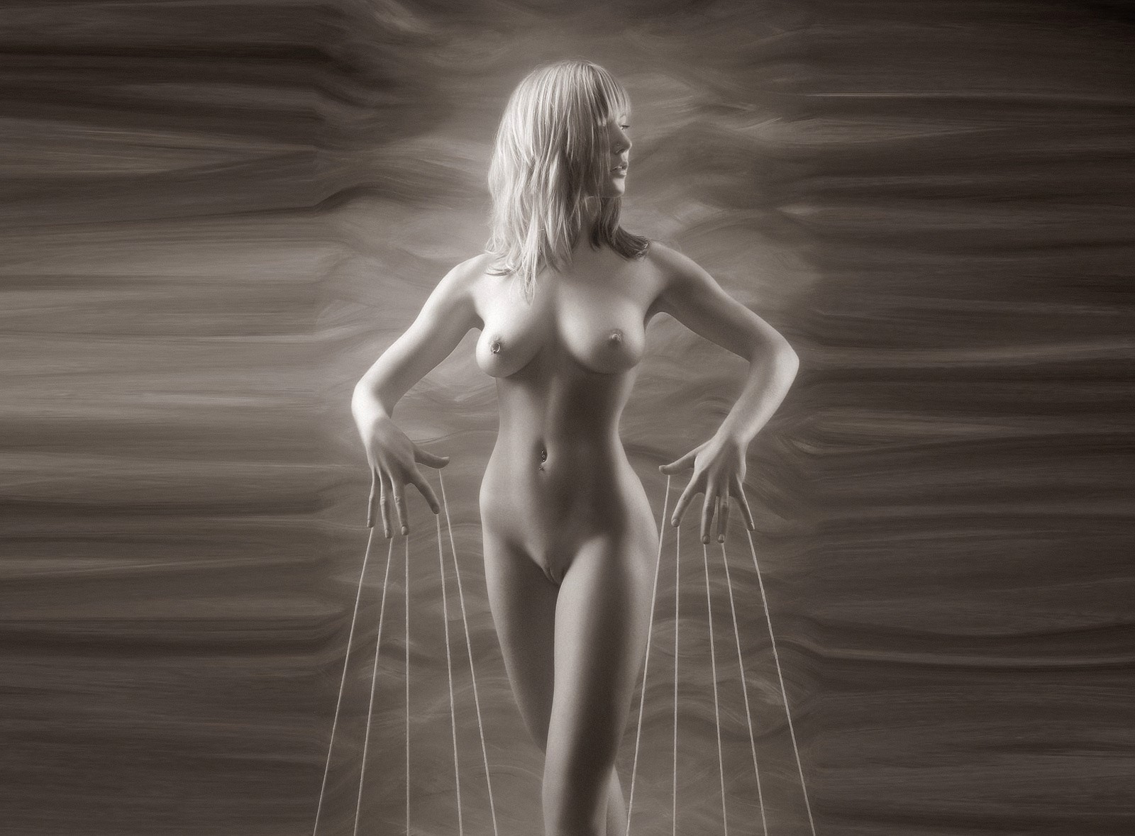 breasts background blonde