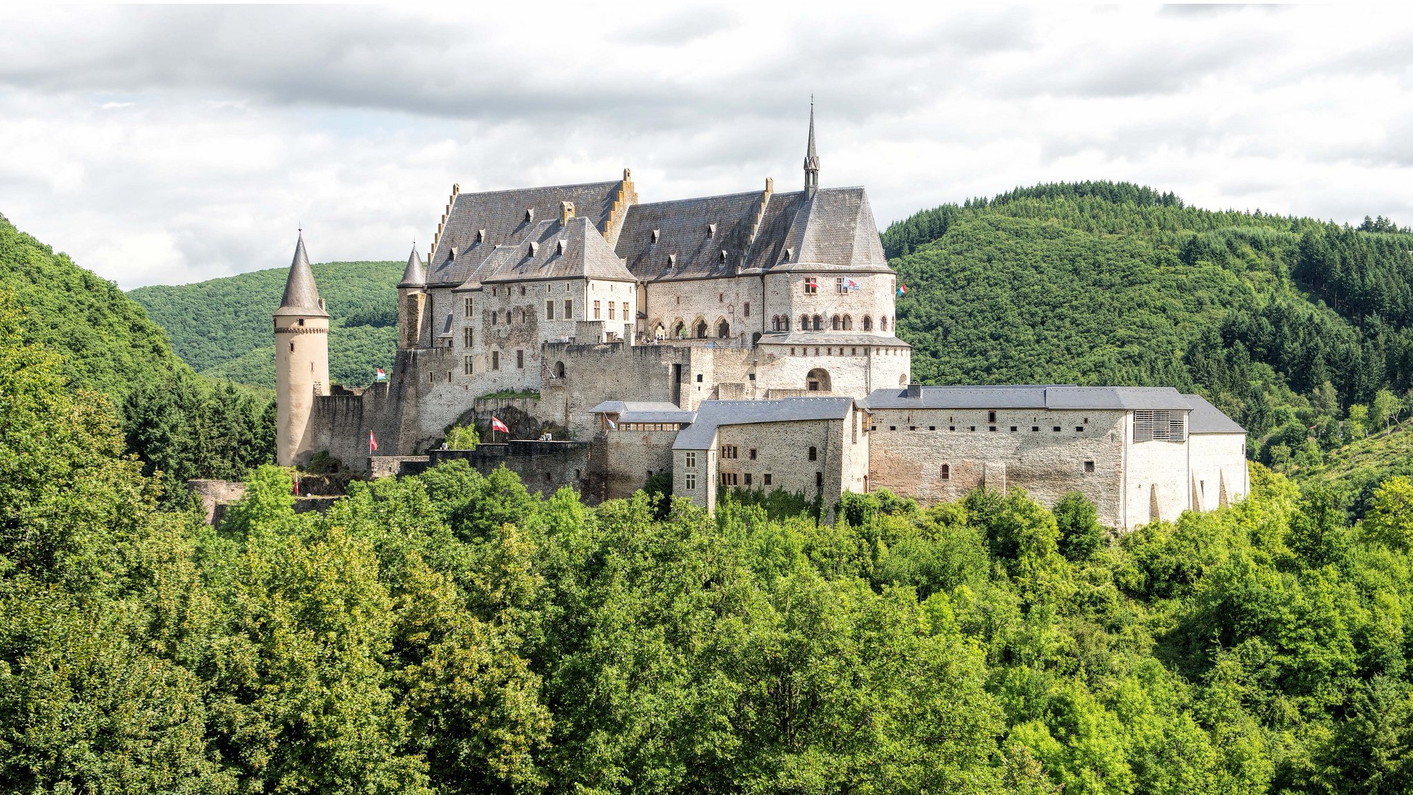 vianden castle vianden diekirch luxembourg castle forest
