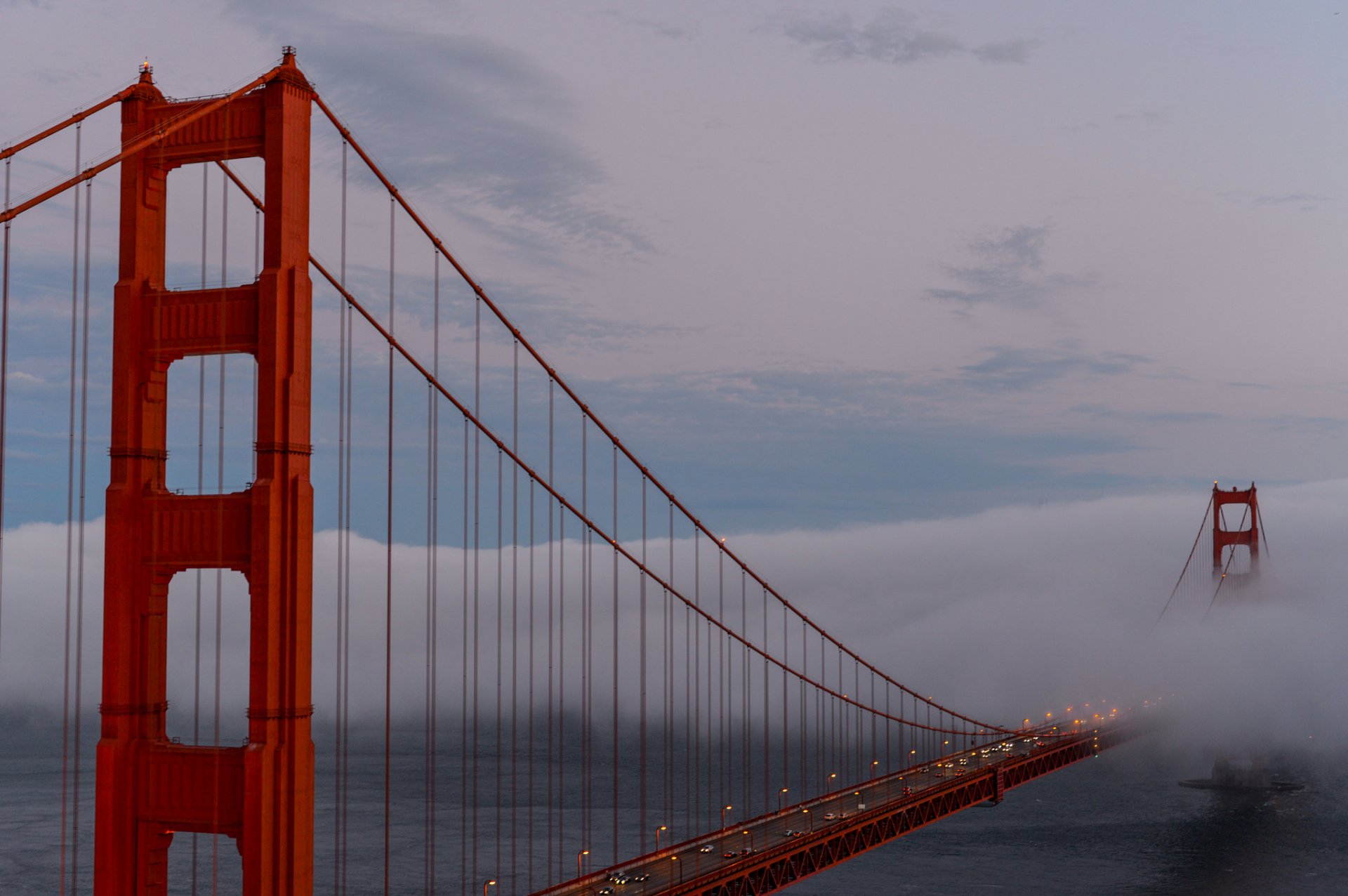 california san francisco bridge golden gate fog