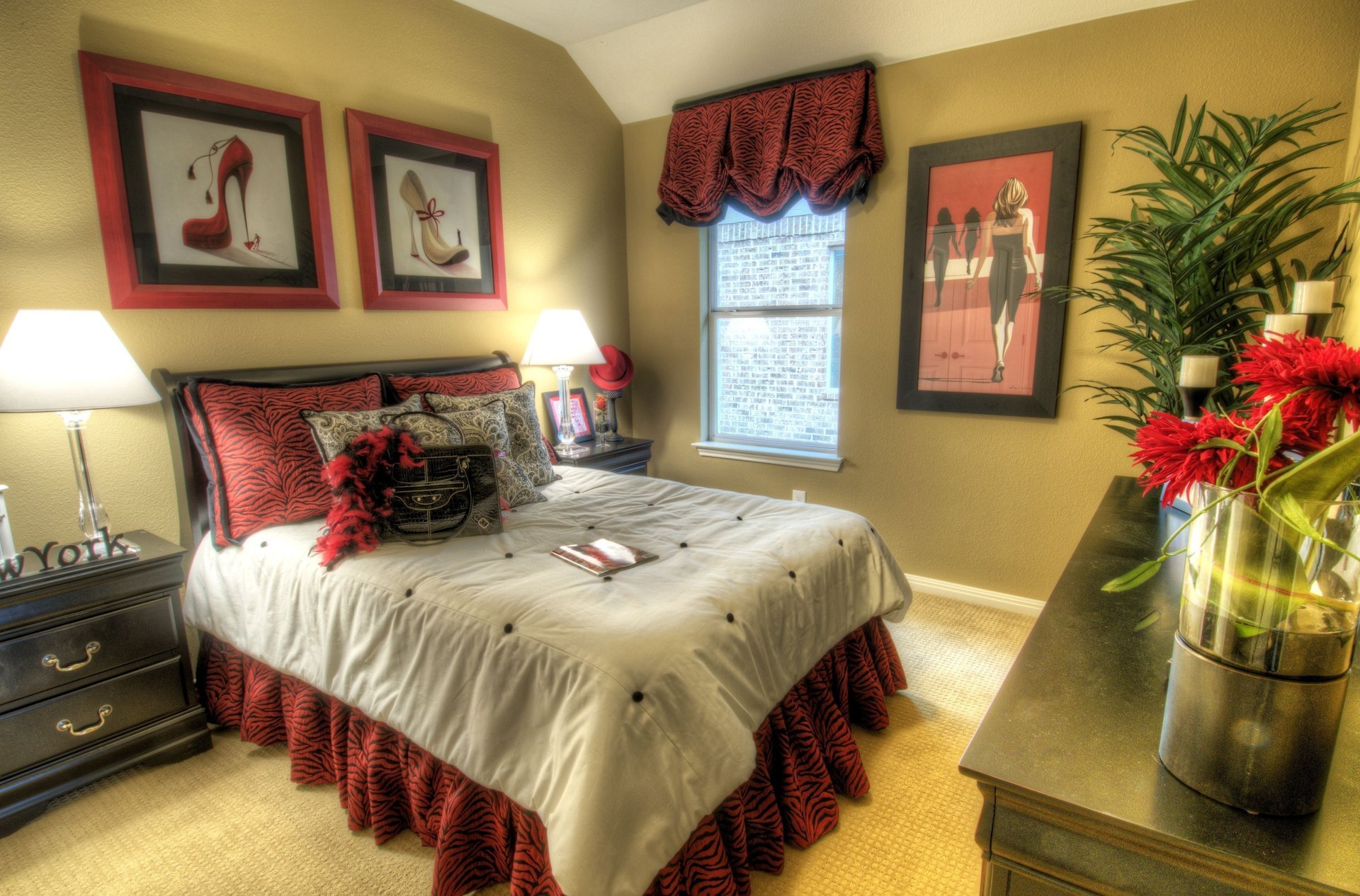 interior room furniture bed design style