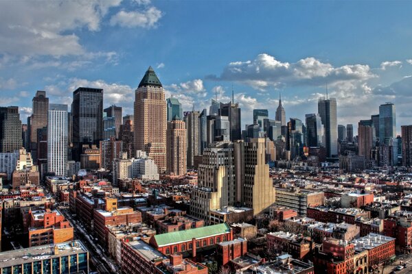 Manhattan on a sunny day