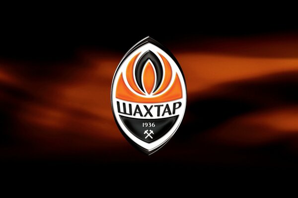Miner emblem. Donetsk, football