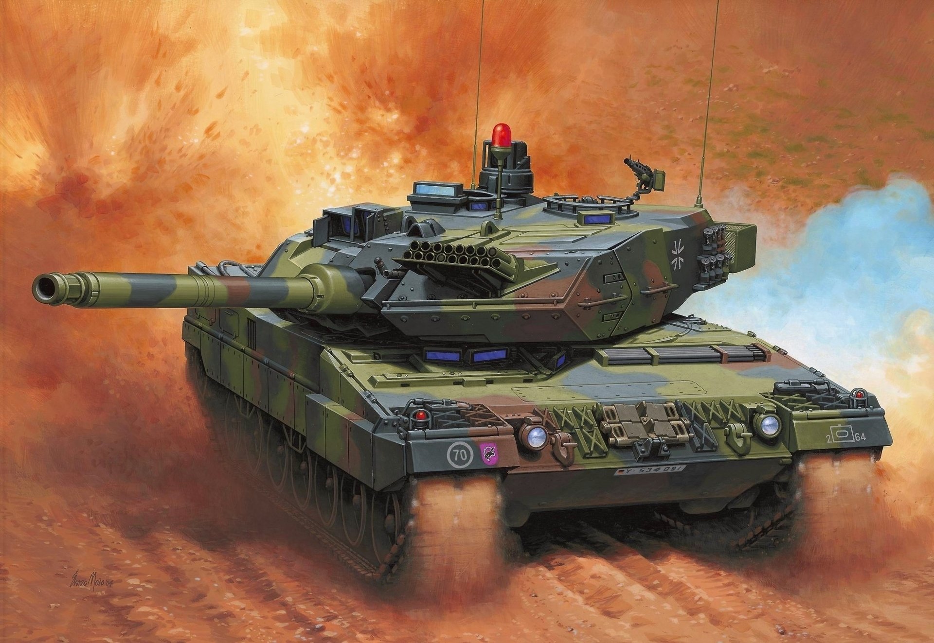 leopard 2a6 figure tank mbt enzo maio the bundeswehr