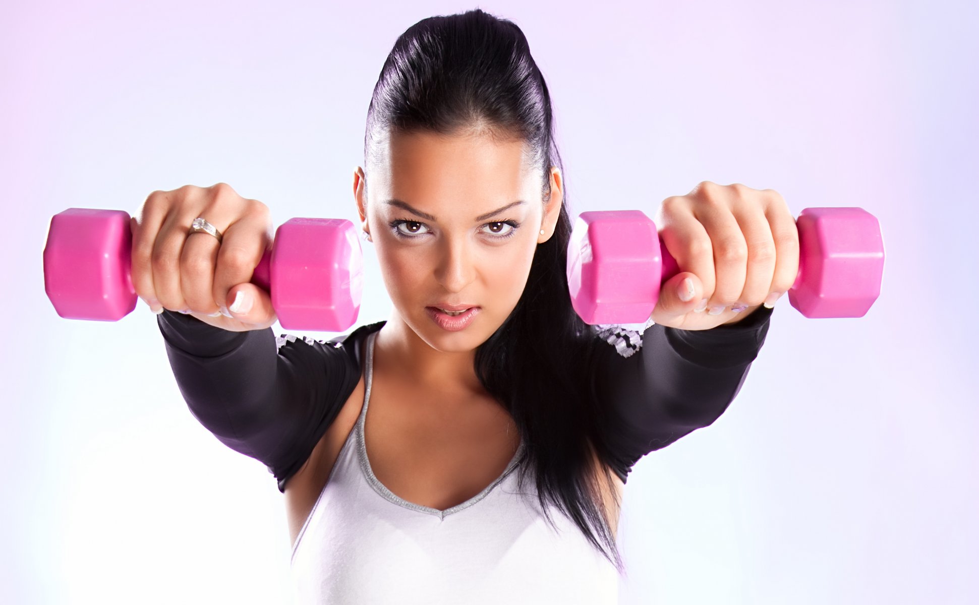 fitness woman dumbbell