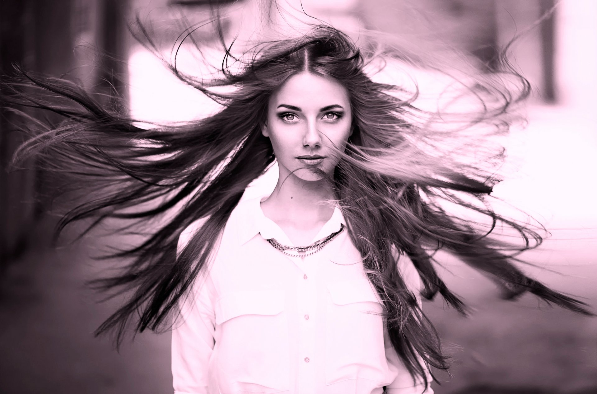 nadia portrait hair natural light