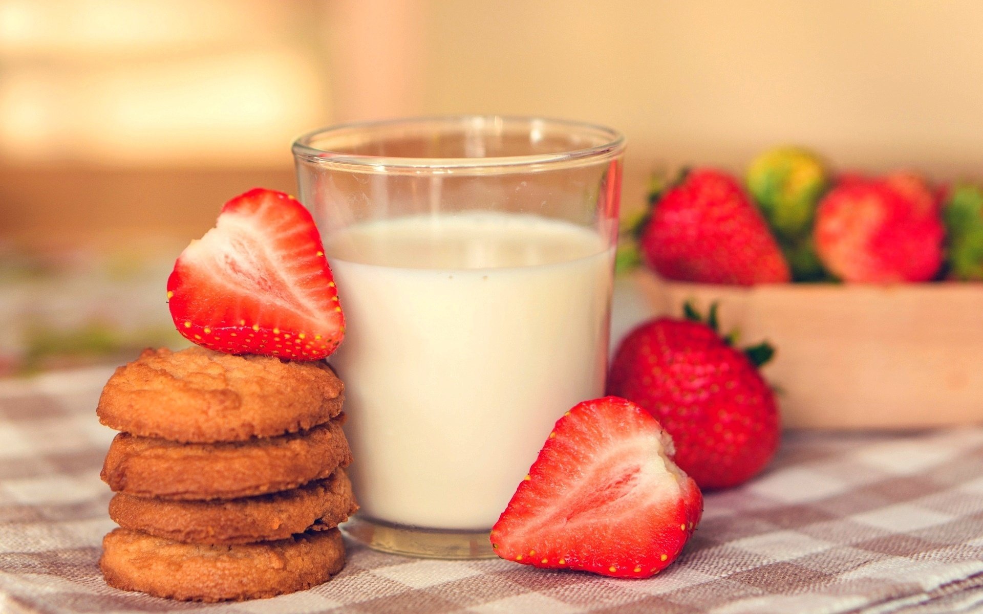 food berry sweet breakfast strawberry milk cookie