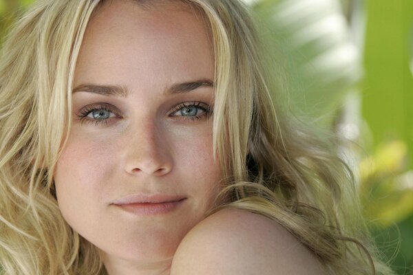 Beautiful blonde model Diana Kruger