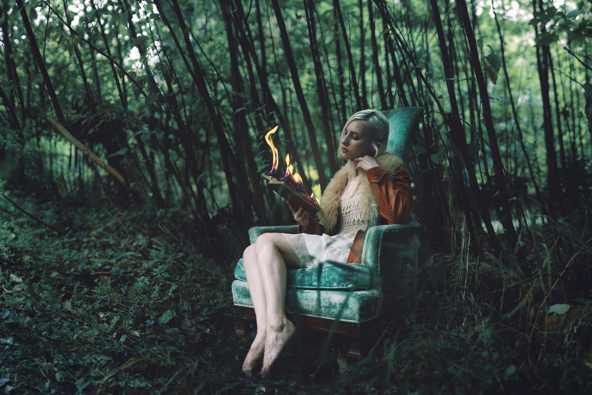 girl book fire the situation