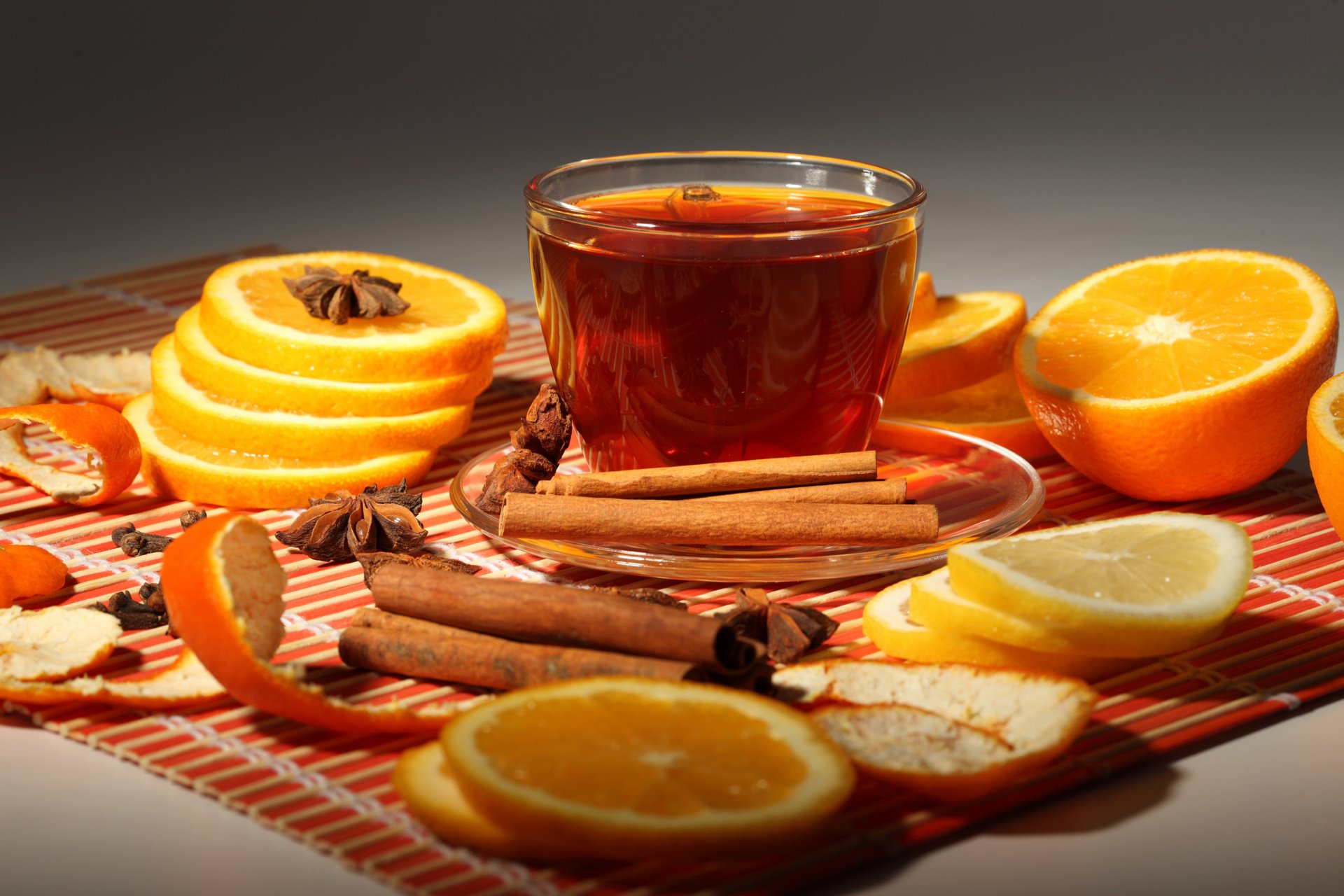 cup tea orange cinnamon