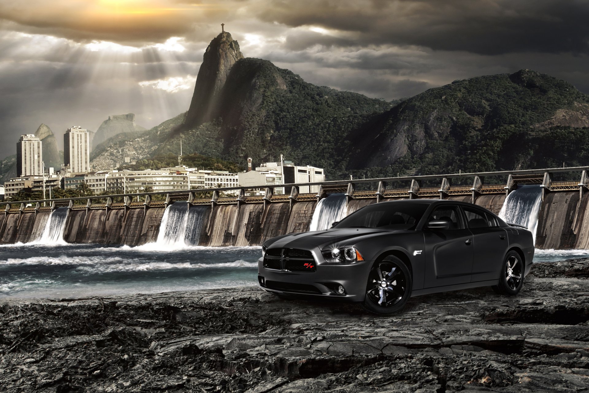 fast five rio de janeiro rio de janeiro dodge charger dam water fast and furious 5
