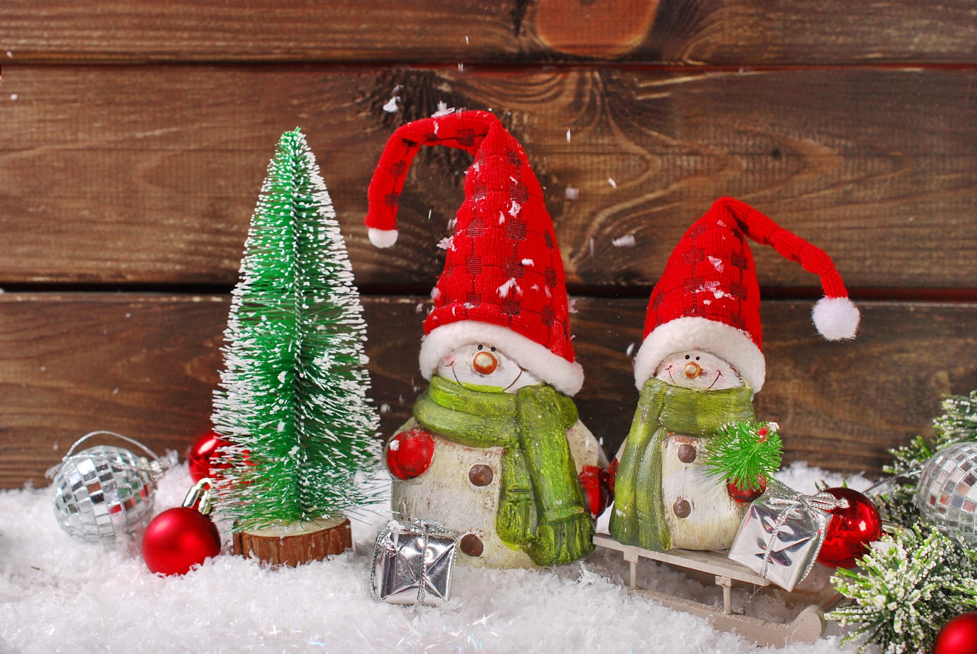 merry christmas happy new year vintage decoration toys snowmen