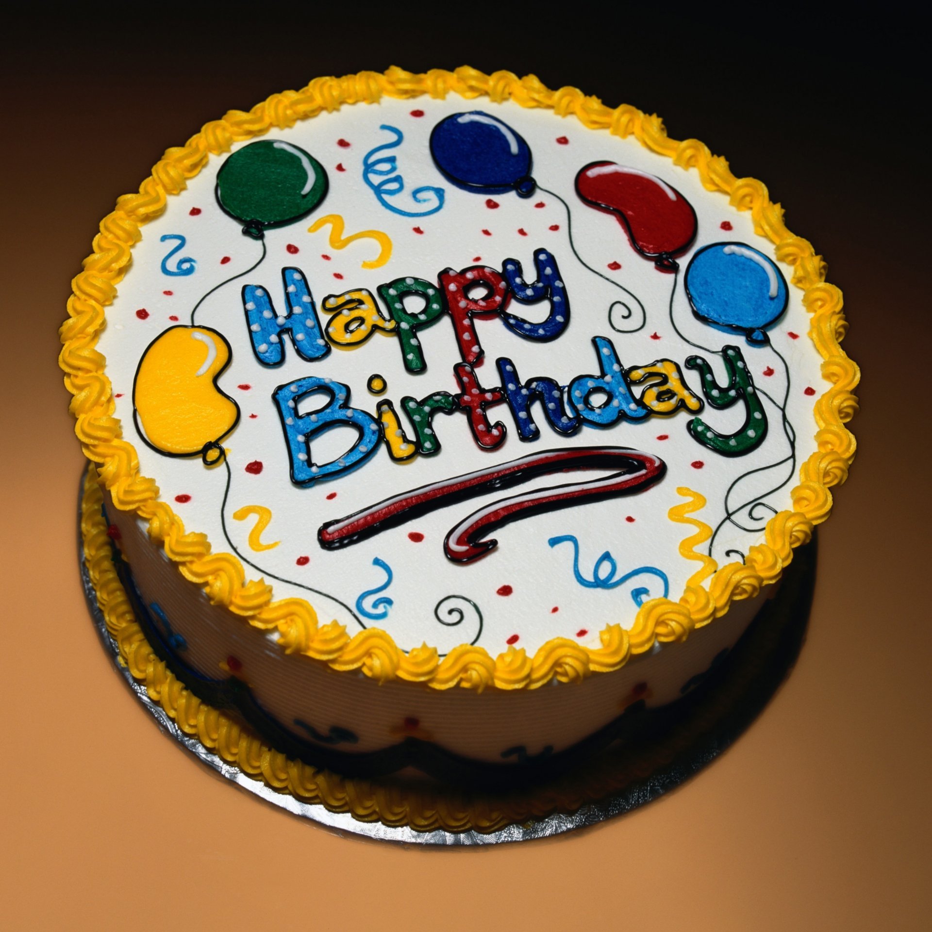 happy birthday cake balloon