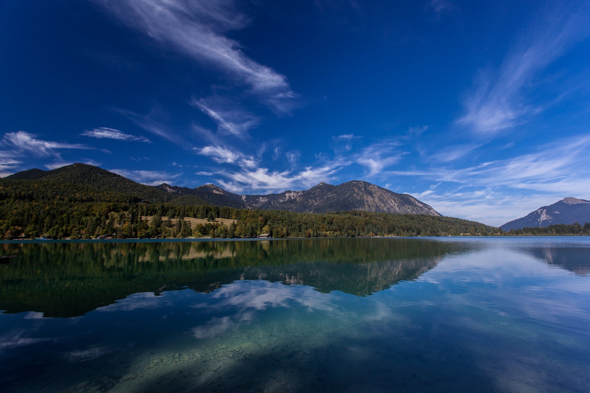 walchensee lake walchen bavaria germany alps lake walchensee mountains reflection