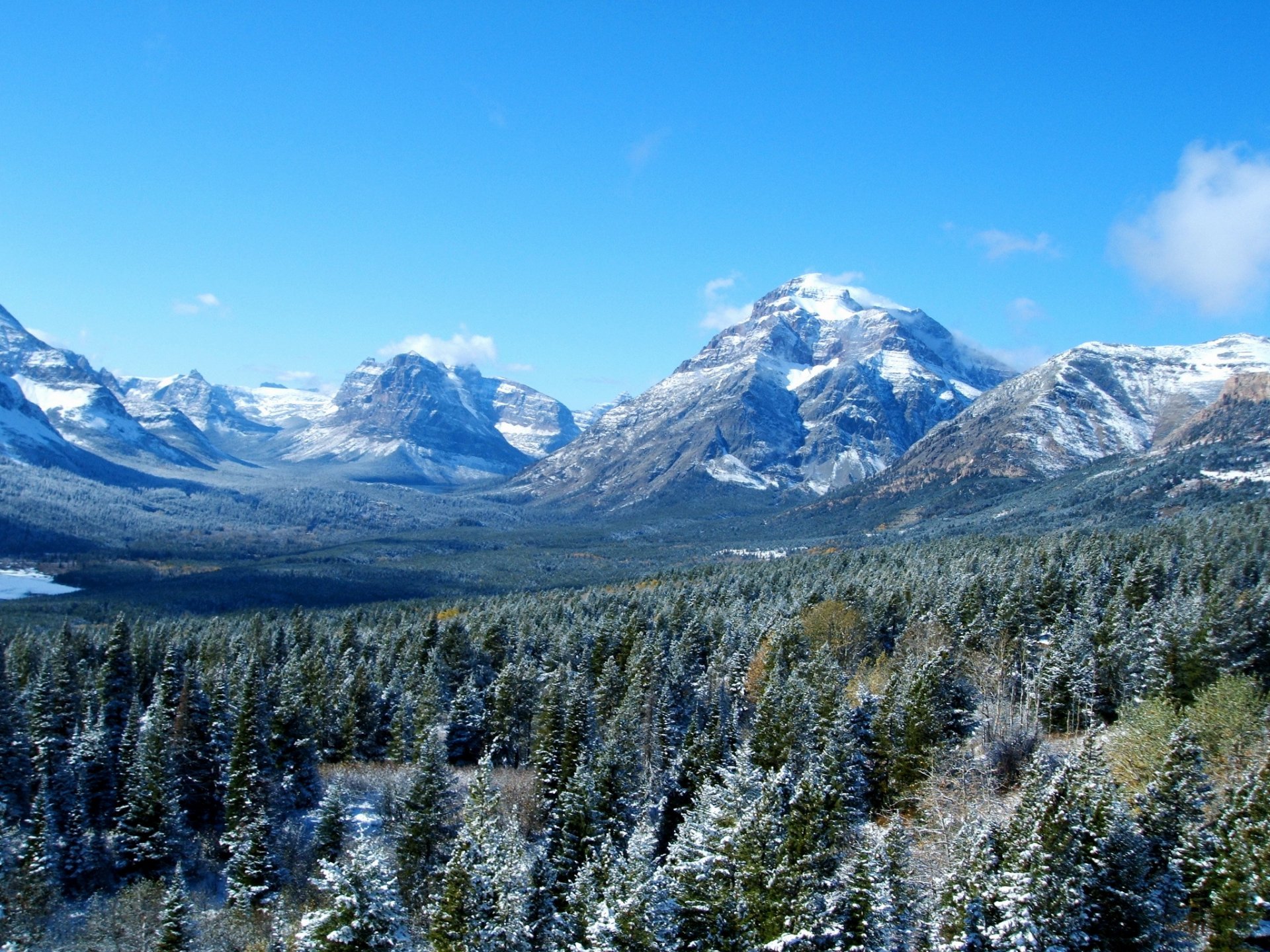 united states mountain forest sky landscape glacier montana nature