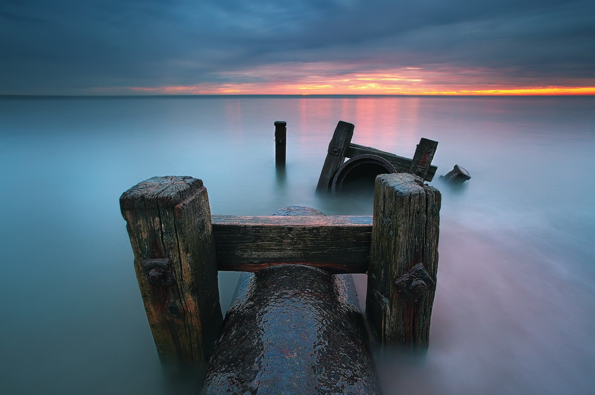 unset sea of the support landscape